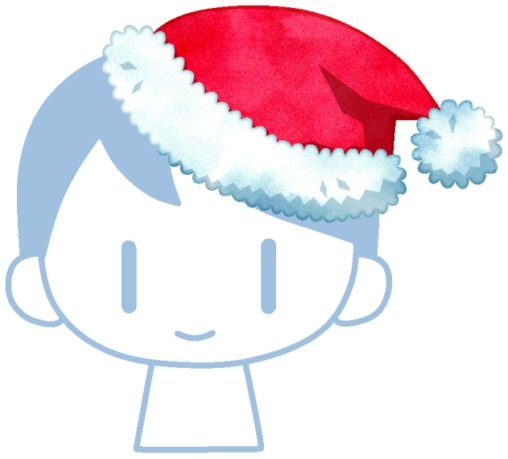 サンタ帽のイラストです。サンタクロースが被っている赤い帽子で、帽子のフチと尖った先には白いファーが施されています。 ※サンプルイラストです。